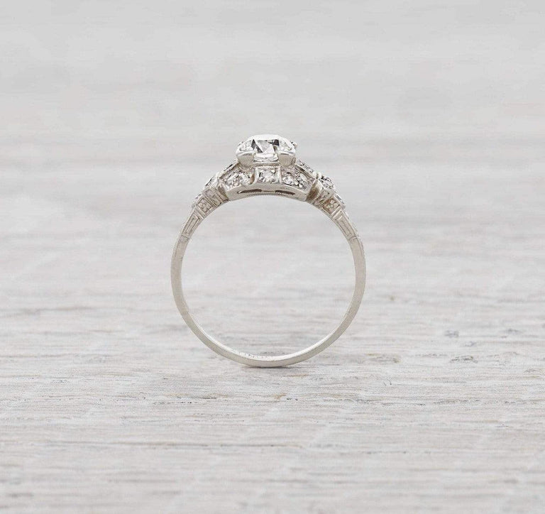 .90 Carat Vintage Art Deco Diamond Engagement Ring