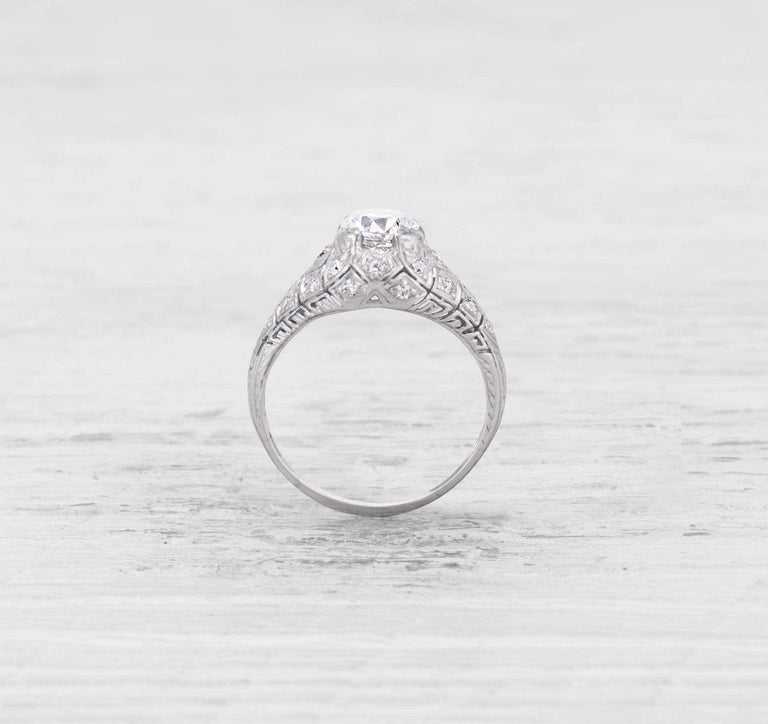 .91 CARAT EDWARDIAN DIAMOND ENGAGEMENT RING