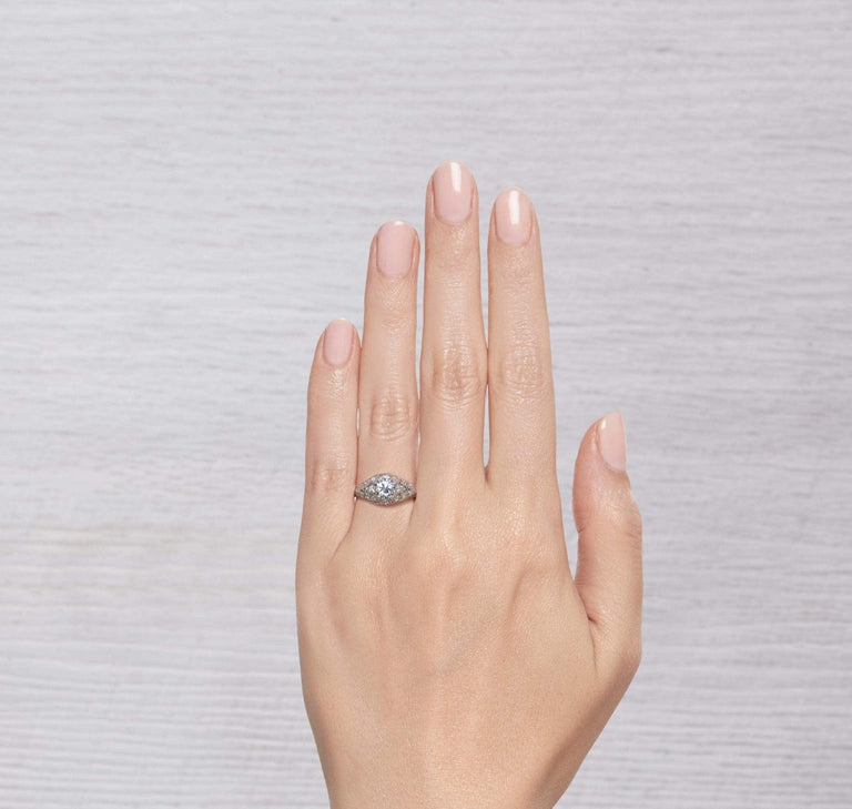 .91 CARAT EDWARDIAN DIAMOND ENGAGEMENT RING