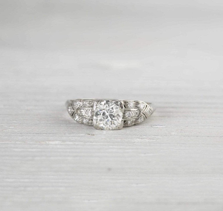 .91 Carat Vintage Art Deco Engagement Ring