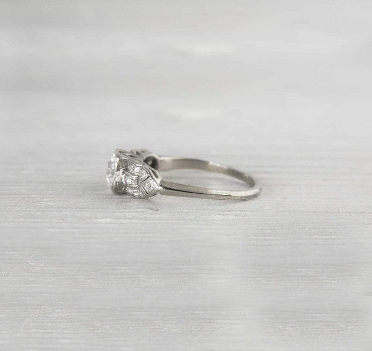 .91 Carat Vintage Art Deco Engagement Ring