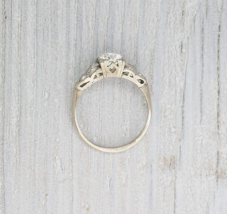 .91 Carat Vintage Art Deco Engagement Ring