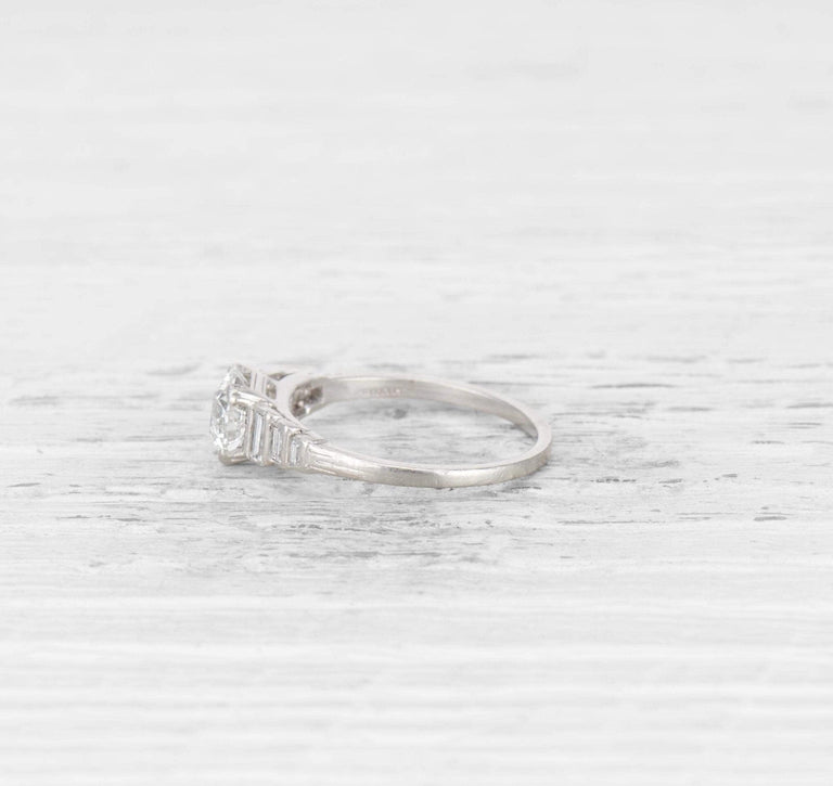 .92 CARAT ART DECO DIAMOND ENGAGEMENT RING