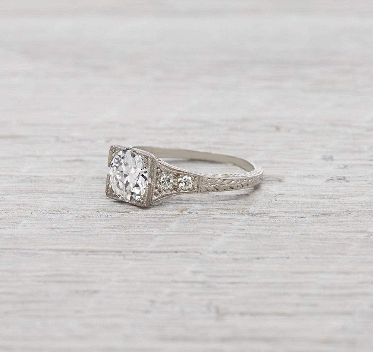 .92 Carat Art Deco Engagement Ring