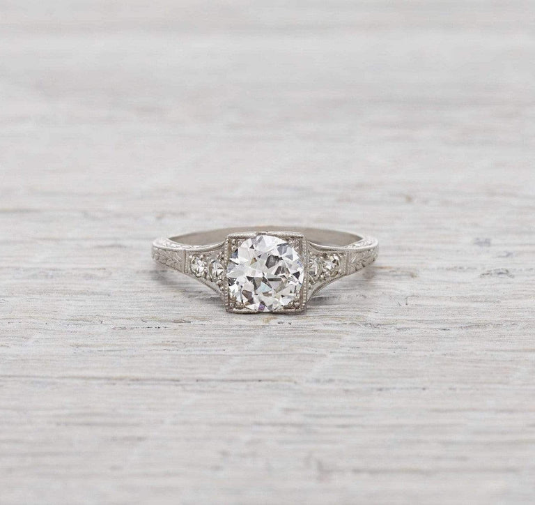 .92 Carat Art Deco Engagement Ring