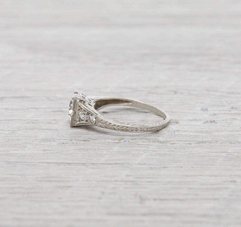 .92 Carat Art Deco Engagement Ring