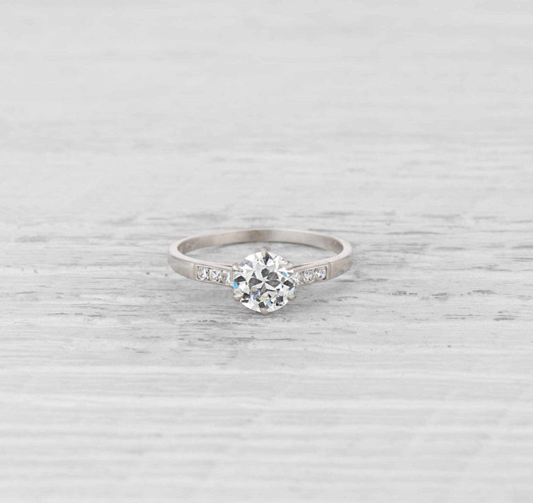 .92 Carat Art Deco Engagement Ring