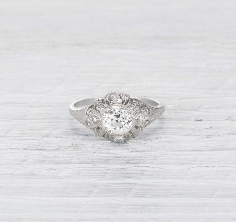 .92 Carat Edwardian Diamond Engagement Ring