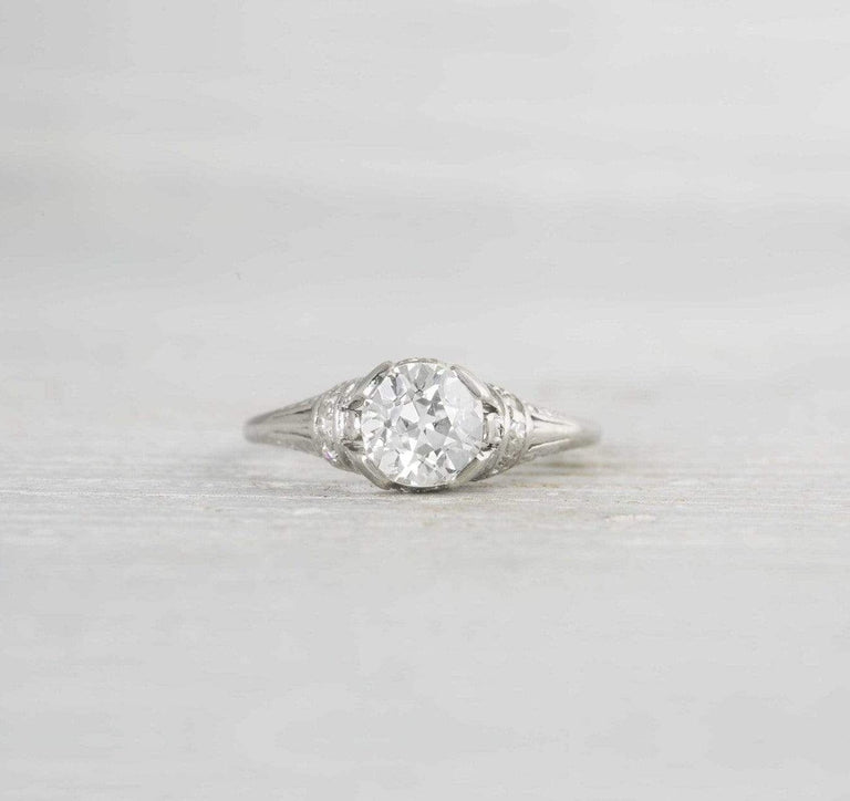 .93 Carat Diamond Vintage Engagement Ring