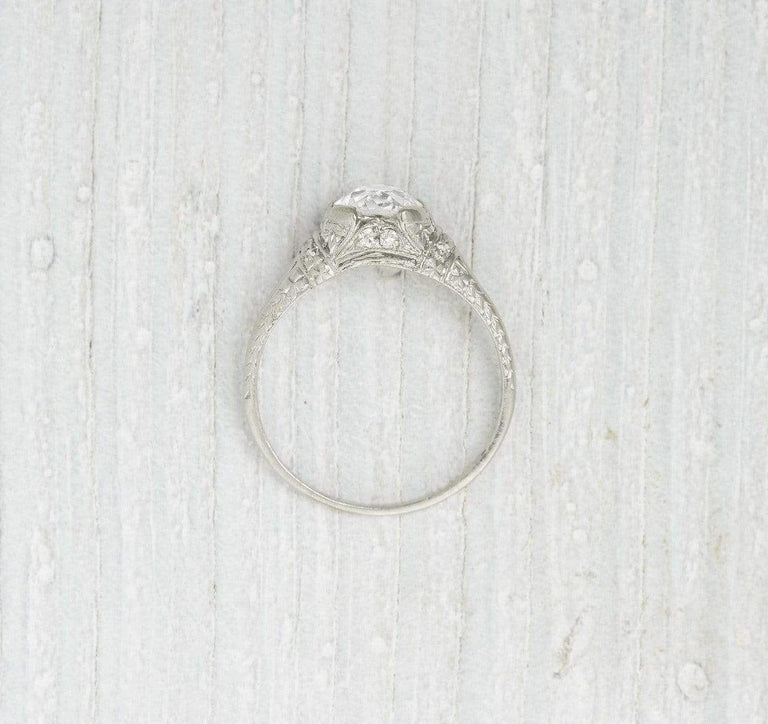 .93 Carat Diamond Vintage Engagement Ring