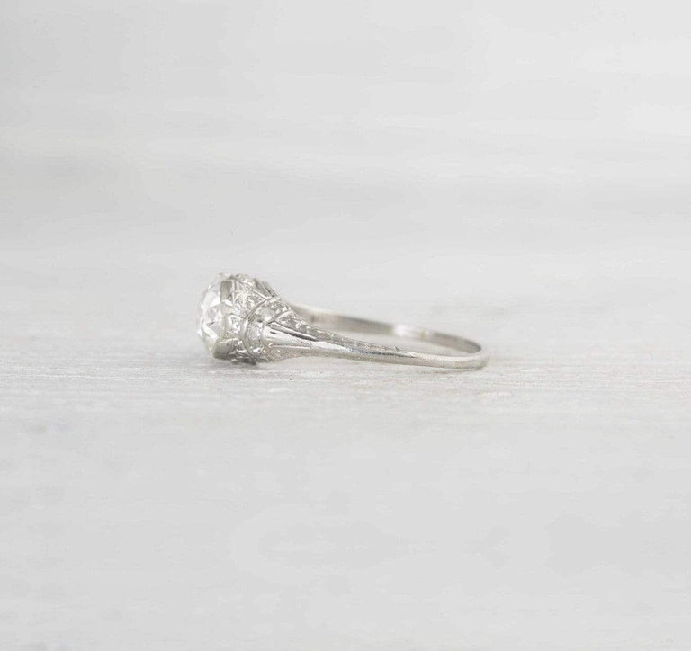 .93 Carat Diamond Vintage Engagement Ring