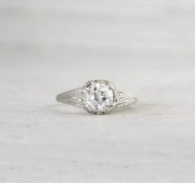 .93 Carat Edwardian Diamond Engagement Ring