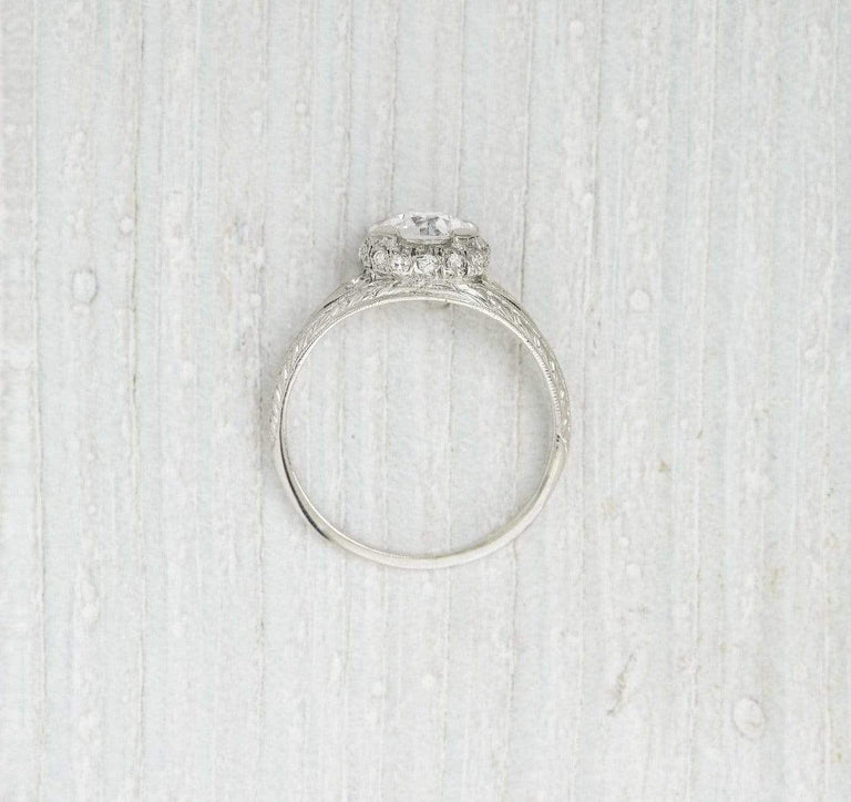 .93 Carat Edwardian Diamond Engagement Ring