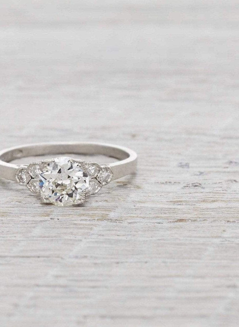 .94 Carat Art Deco Engagement Ring