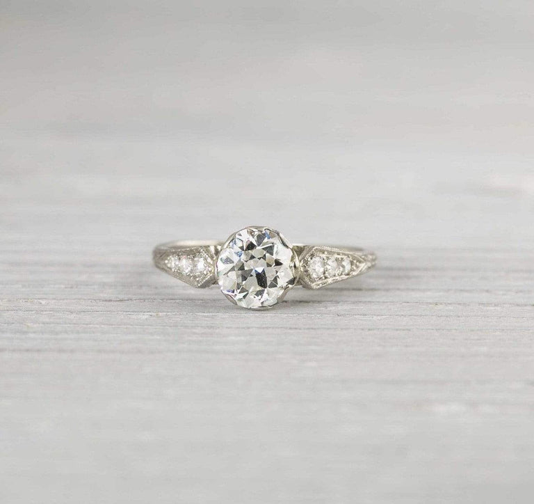 .94 Carat Art Deco Vintage Engagement Ring