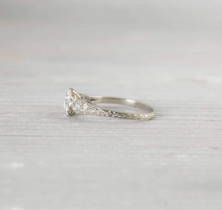 .94 Carat Art Deco Vintage Engagement Ring