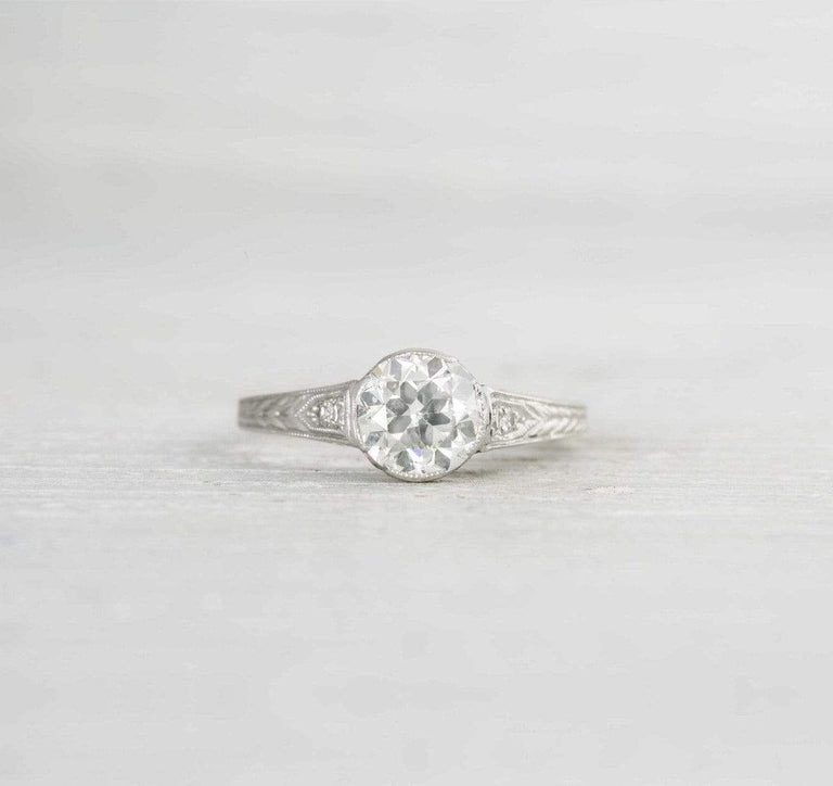 .95 Carat Vintage Diamond Engagement Ring
