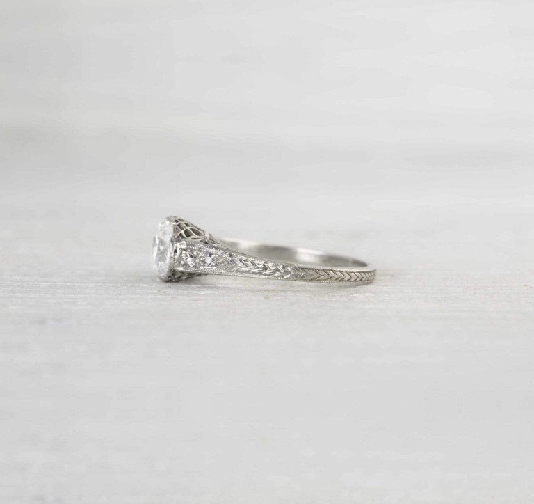 .95 Carat Vintage Diamond Engagement Ring