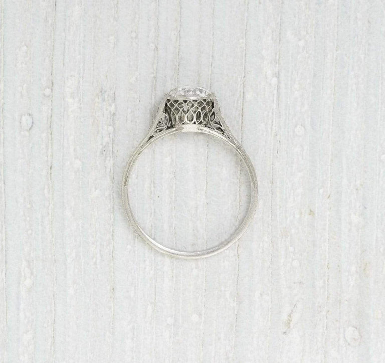 .95 Carat Vintage Diamond Engagement Ring