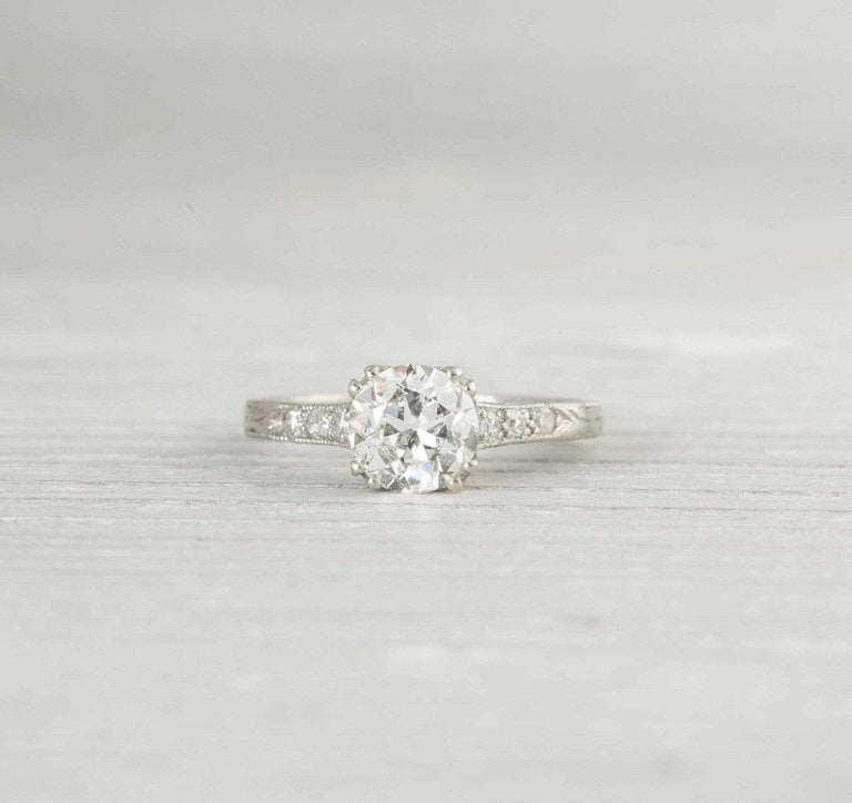 .96 Carat Vintage Art Deco Engagement Ring