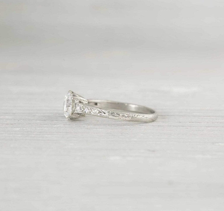 .96 Carat Vintage Art Deco Engagement Ring