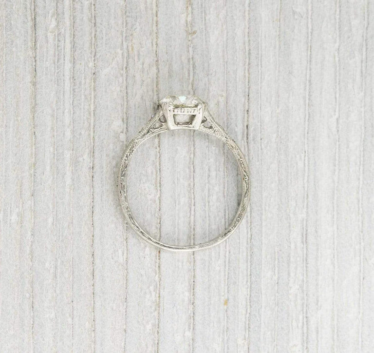 .96 Carat Vintage Art Deco Engagement Ring