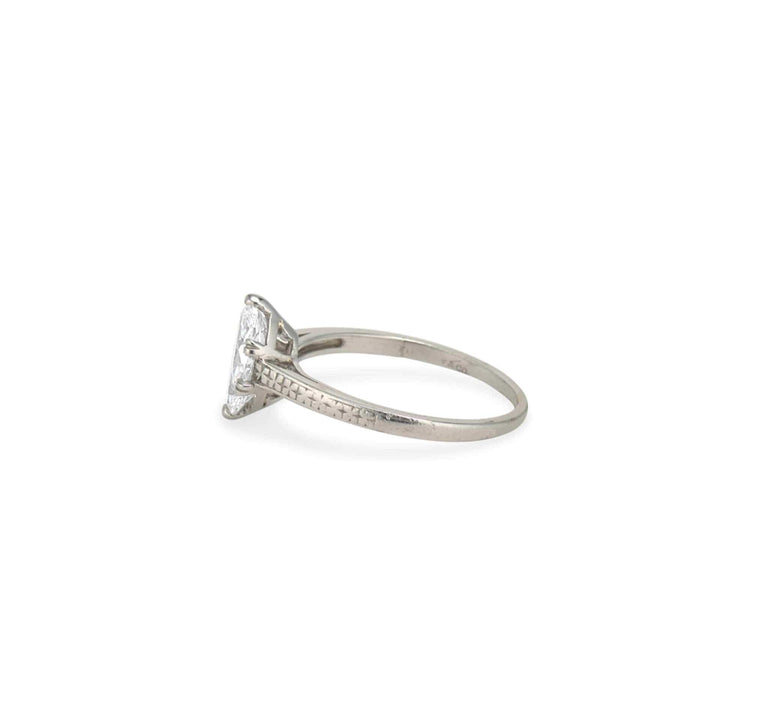 .98 Carat Tiffany & Co Art Deco Diamond Ring
