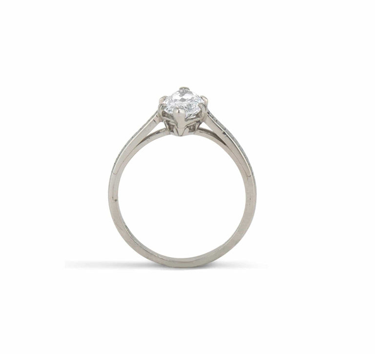 .98 Carat Tiffany & Co Art Deco Diamond Ring