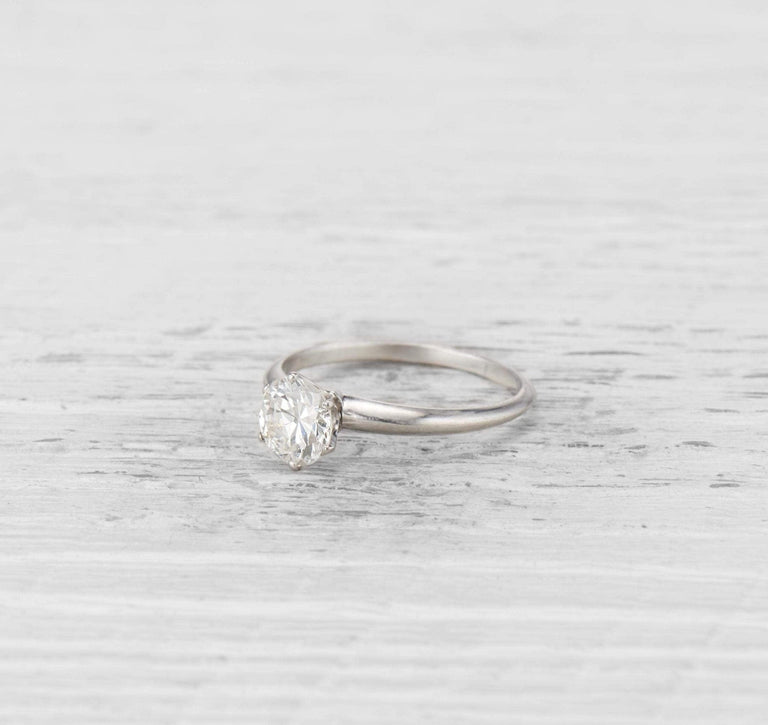 .98 CARAT TIFFANY & CO. DIAMOND SOLITAIRE ENGAGEMENT RING