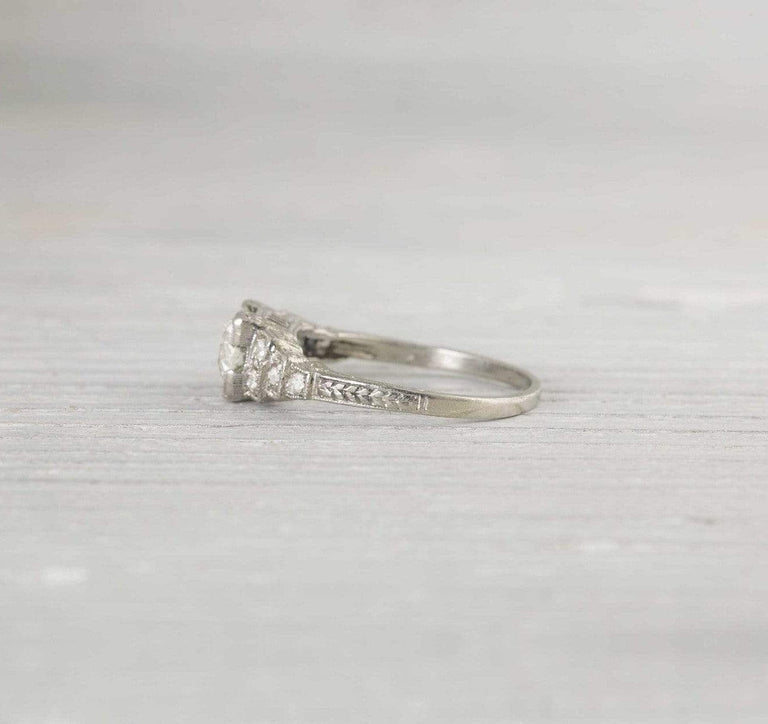 .99 Carat Art Deco Vintage Engagement Ring