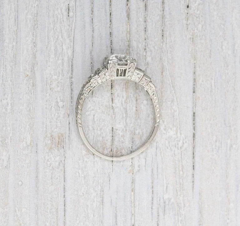 .99 Carat Art Deco Vintage Engagement Ring