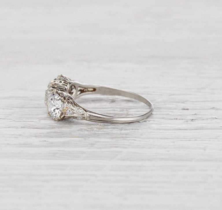 .99 Carat Edwardian Three Stone Ring
