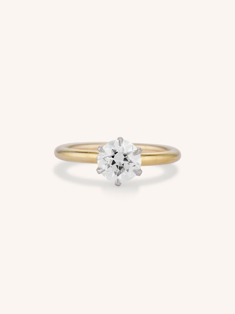 Iconic Tiffany & Co. 1.12 Carat Old European Diamond Vintage Solitaire Engagement Ring