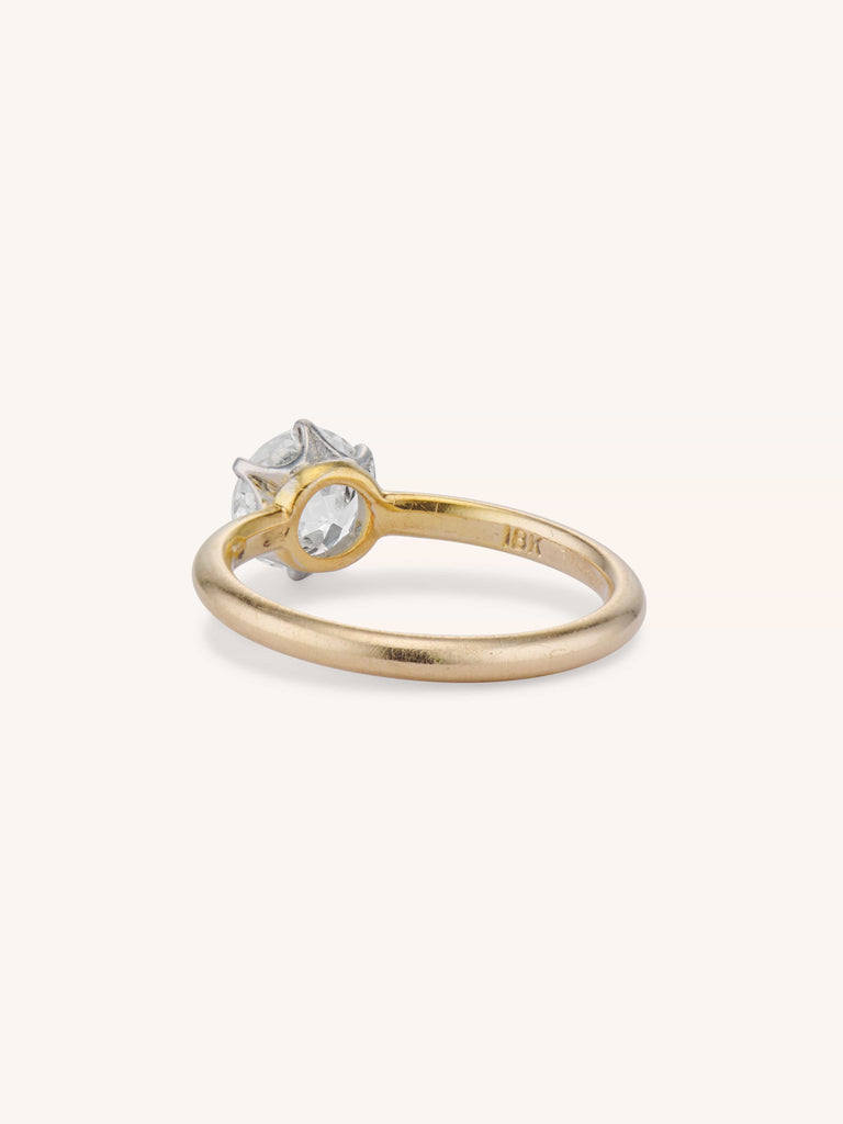 Iconic Tiffany & Co. 1.12 Carat Old European Diamond Vintage Solitaire Engagement Ring - 3/4