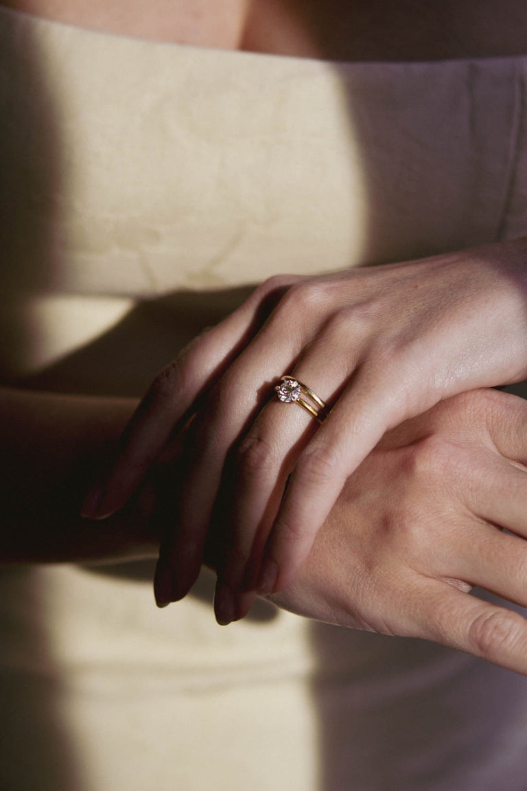 Iconic Tiffany & Co. 1.12 Carat Old European Diamond Vintage Solitaire Engagement Ring - on a model