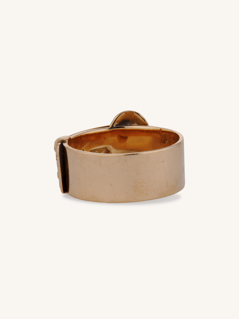 Joseph Mayer & Bros.Victorian 14k Yellow Gold Antique Buckle Ring, American