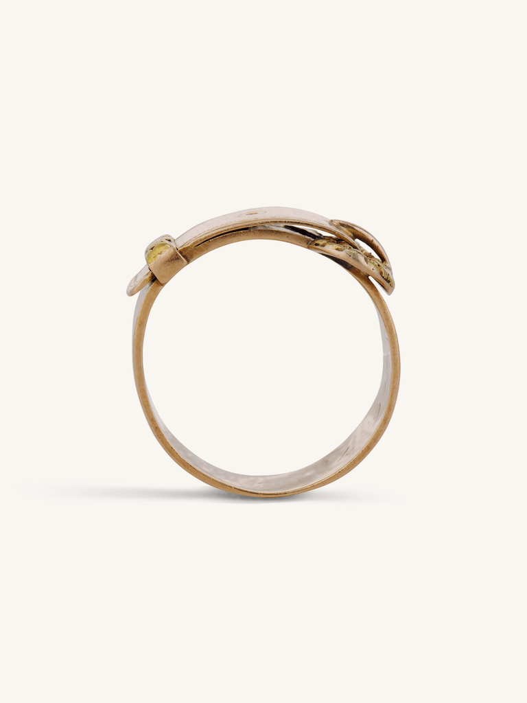 Joseph Mayer & Bros.Victorian 14k Yellow Gold Antique Buckle Ring, American