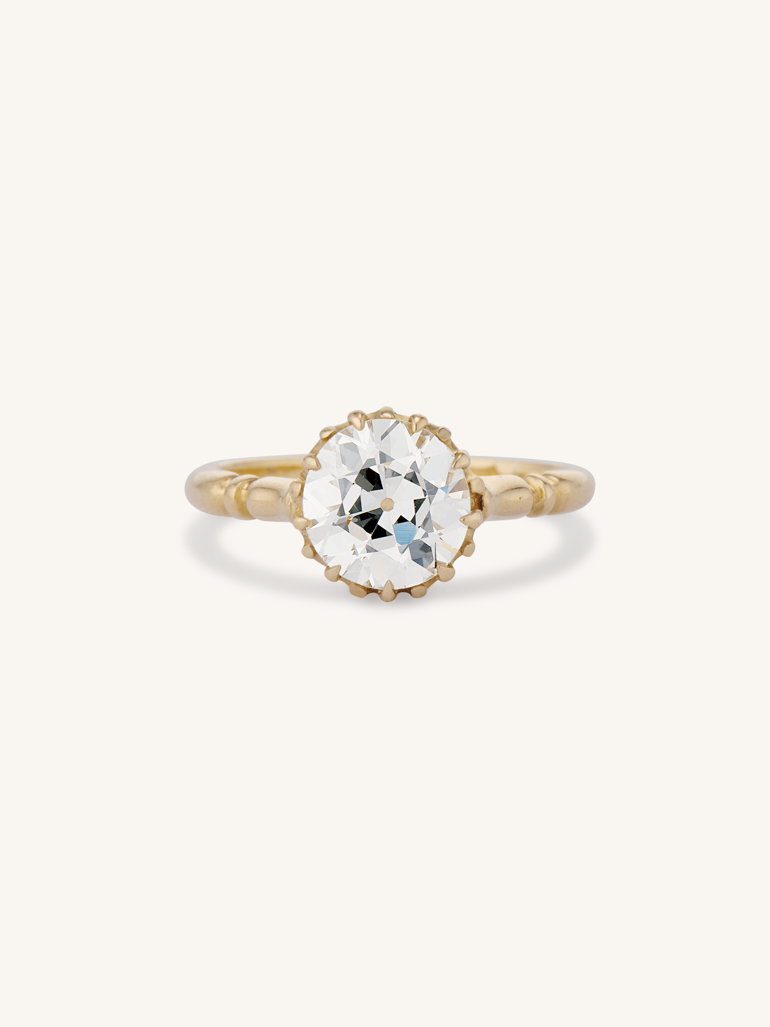 Late Victorian 1.34 Carat Old European Cut Diamond Antique Engagement ...