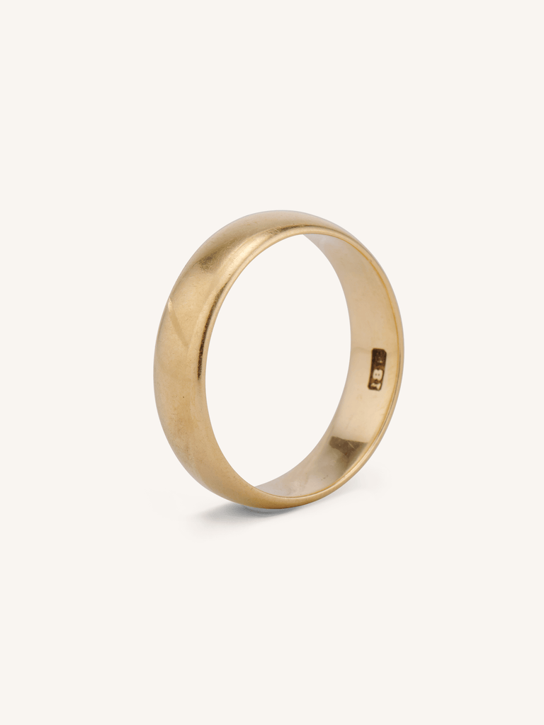 Late Victorian 18K Yellow Gold Antique Wedding Band - Size 4.75