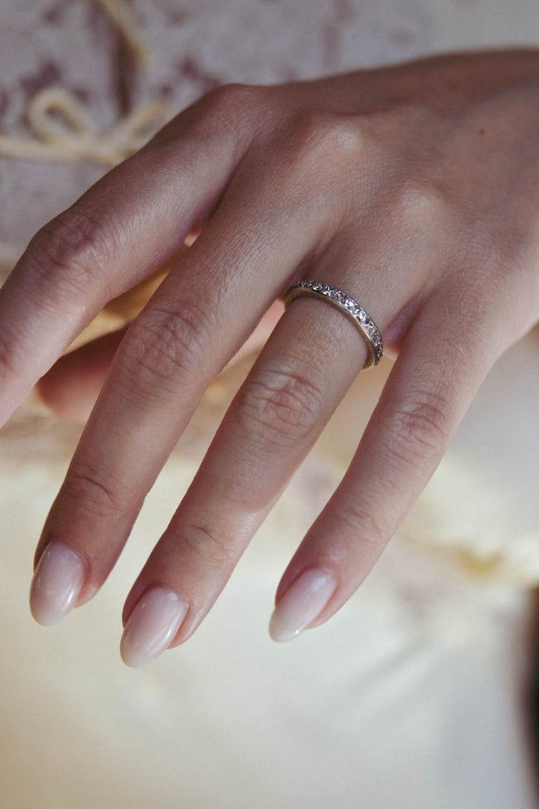 Tiffany & Co. Art Deco 1.60 Carat French Cut Diamond Vintage Eternity Band - Size 6