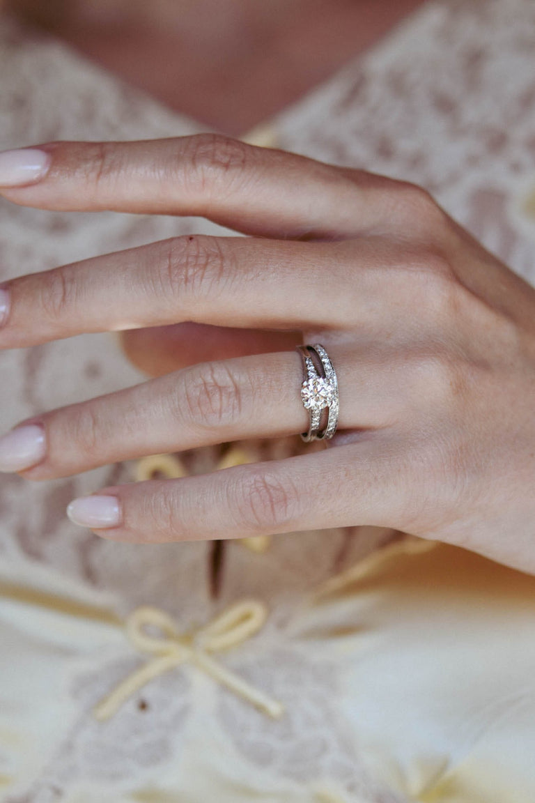 Tiffany & Co. 1.05 Carat Old European Cut Diamond Platinum Vintage Engagement Ring