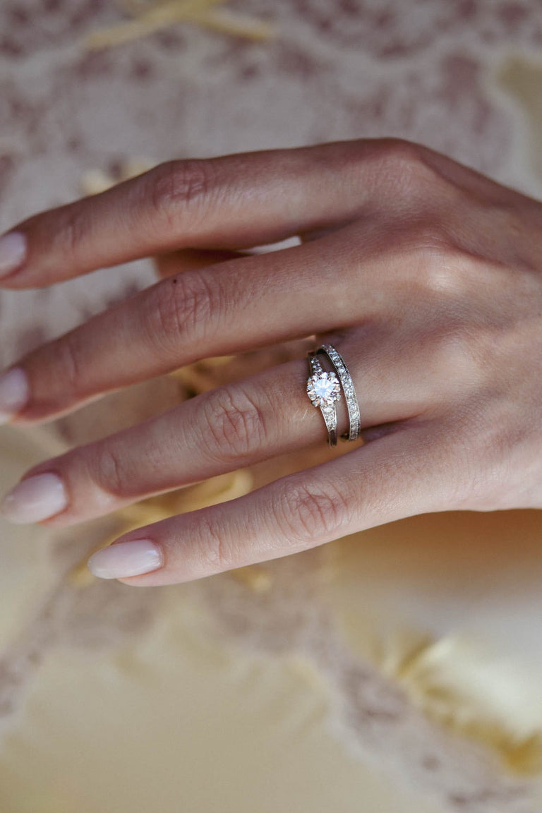 Tiffany & Co. 1.05 Carat Old European Cut Diamond Platinum Vintage Engagement Ring