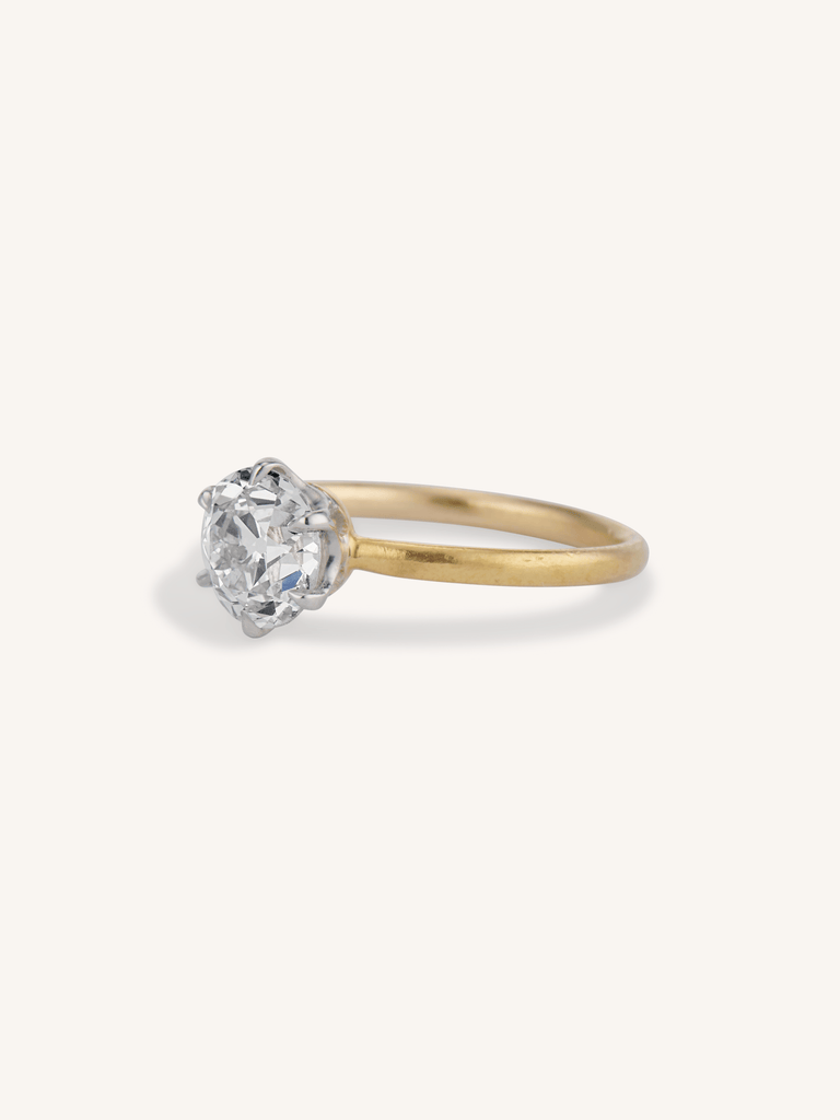 Tiffany & Co. 1.36 Carat Old European Diamond Six-Prong Solitaire Vintage Engagement Ring