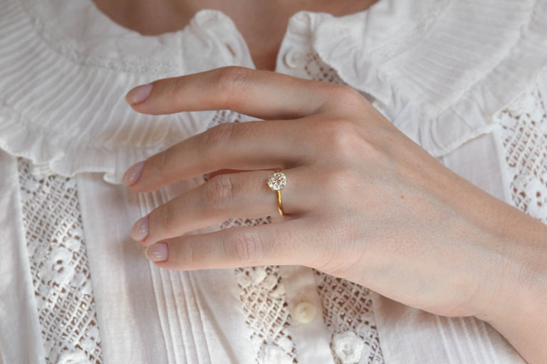 Tiffany & Co. 1.36 Carat Old European Diamond Six-Prong Solitaire Vintage Engagement Ring