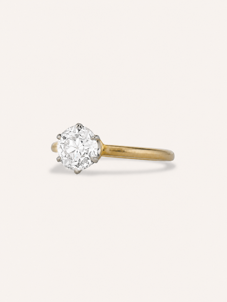 Tiffany & Co. 1.41 Carat Old European Cut Diamond Vintage Engagement Ring