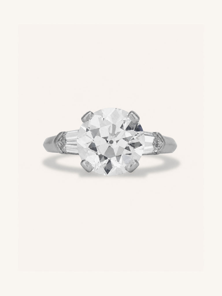 Tiffany & Co. Art Deco 3.27 Carat Old European Cut Diamond Engagement Ring