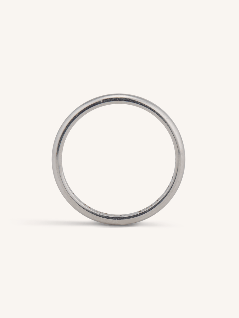 Tiffany & Co. Diamond Six-Prong Platinum Vintage Solitaire Engagement Ring and Band Set