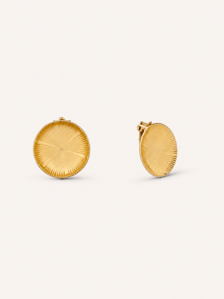 Tiffany & Co. Gold Retro Vintage Earclips Earrings