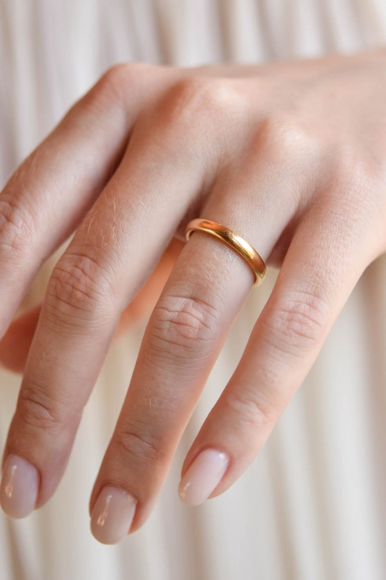 Tiffany & Co. Late Victorian 22K Yellow Gold Antique Wedding Band - Size 6.25
