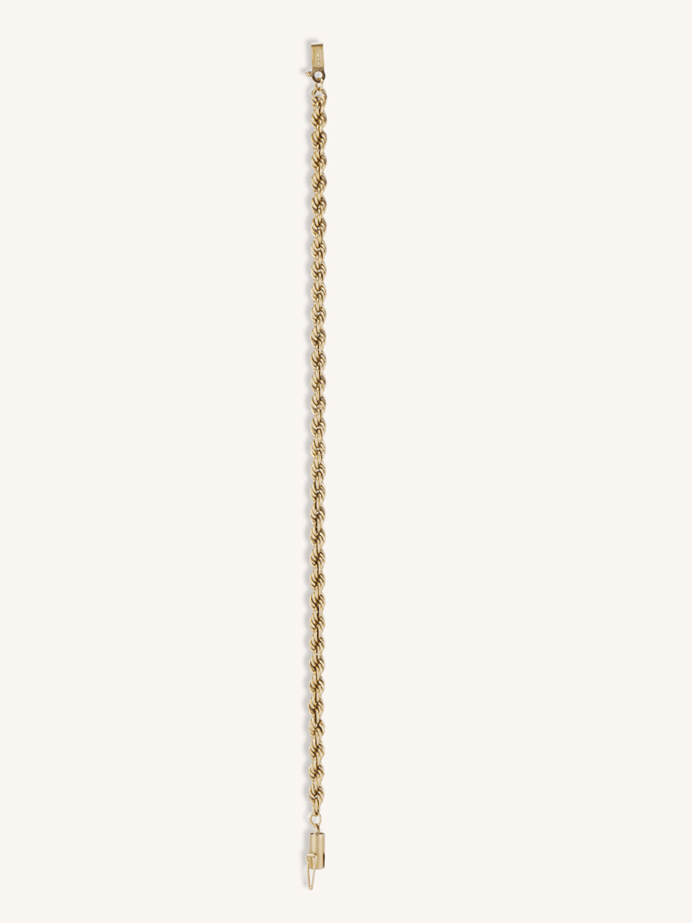 Tiffany & Co. Vintage 14k Yellow Gold Rope Chain Bracelet
